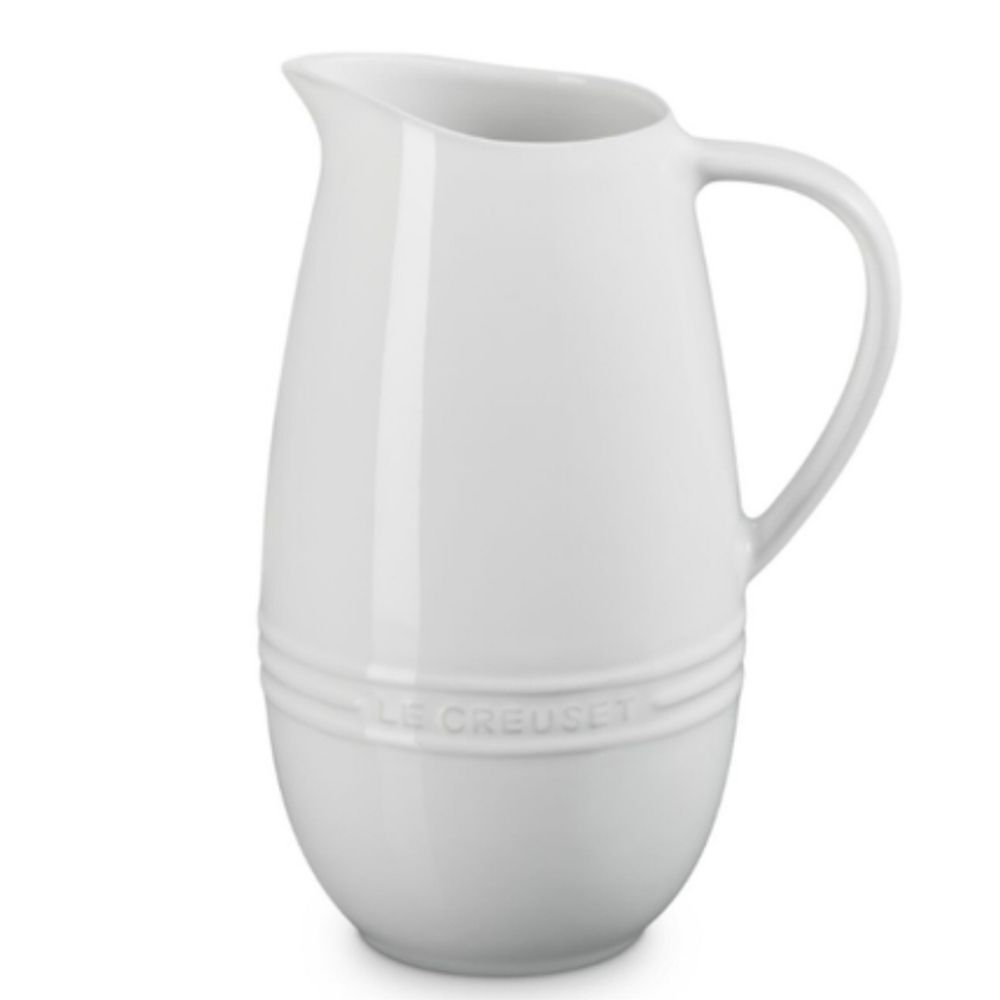 Le Creuset Stoneware 1.6L Pitcher- White